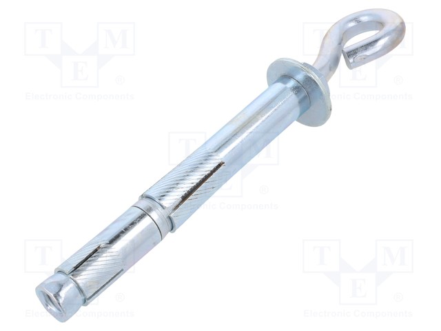 KOUKKU - SILMUKKA-VARUSTETTU KIINNITYSTULPALLA - TERÄS - SINKKI - Ruuvit - konekierre - D-OHR10180 - 1