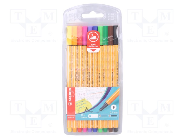 KUITUKÄRKIKYNÄ - 10KPL - Kynät ja kirjoitustarvikkeet - STABILO-88-10 - 1