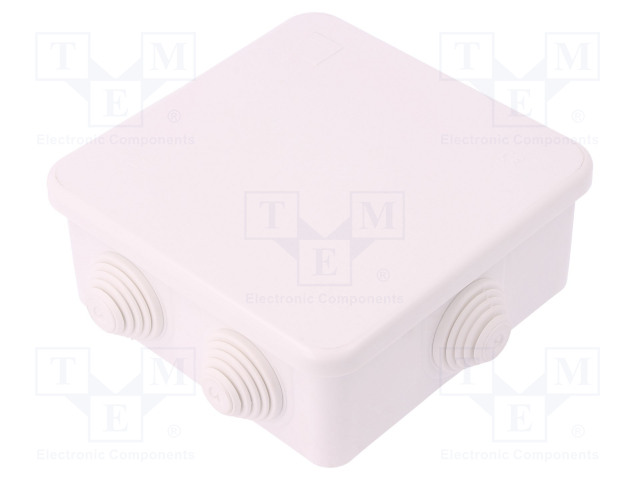 KYTKENTÄRASIA - X: 110MM - Y: 110MM - Z: 50MM - IP55 - VALKOINEN - Kytkentärasiat - EPN-0243-00 - 1