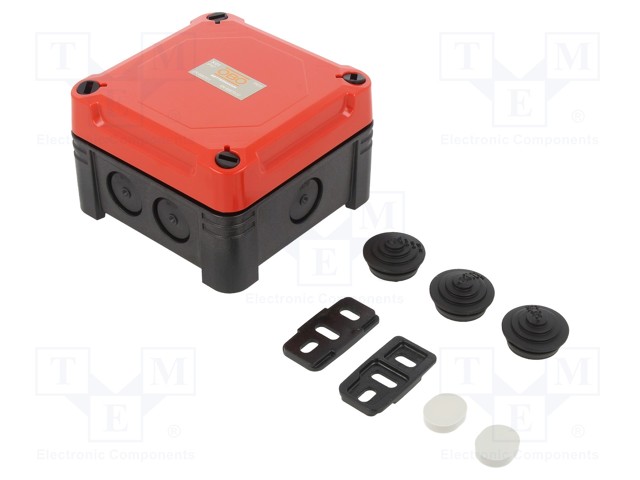 KYTKENTÄRASIA - X: 95MM - Y: 95MM - Z: 60MM - POLYKARBONAATTI - Kytkentärasiat - OBO-2005140 - 1