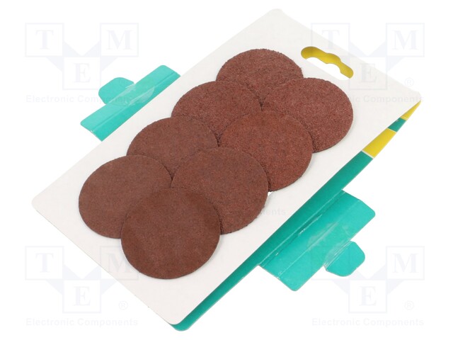 LAIKKA - Ø: 50MM - KIINNITYS: TARRA - ILMAN REIKIÄ - 8KPL - Hiomapaperit ja -laikat - WF5608000 - 1