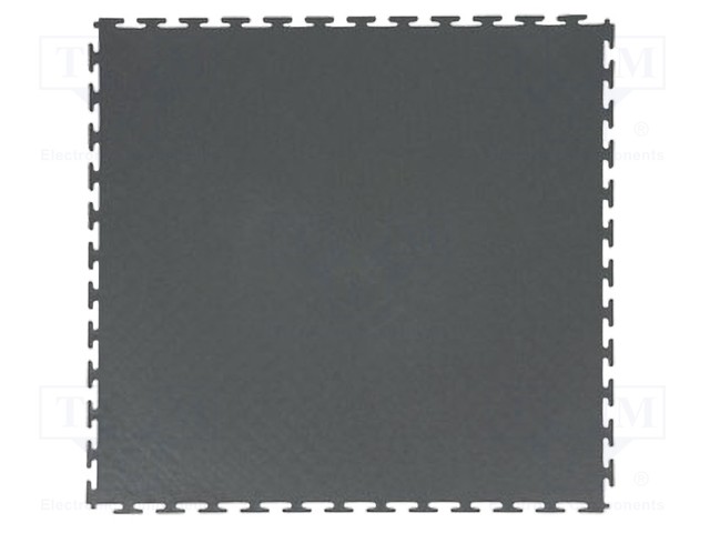 MATTO: LATTIA-LIUKUESTE-ESD - HARMAA (TUMMA) - L: 0,49M - W: 0,49M - ESD lattiamatot - PRT-STW41490100 - 1