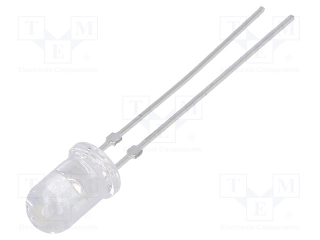 LED - PUNAINEN - 5MM - 4,3÷11CD - 18° - ETUOSA: KUPERA - 2,1÷2,7VDC - Pyöreät LEDit - TLCR5100 - 1