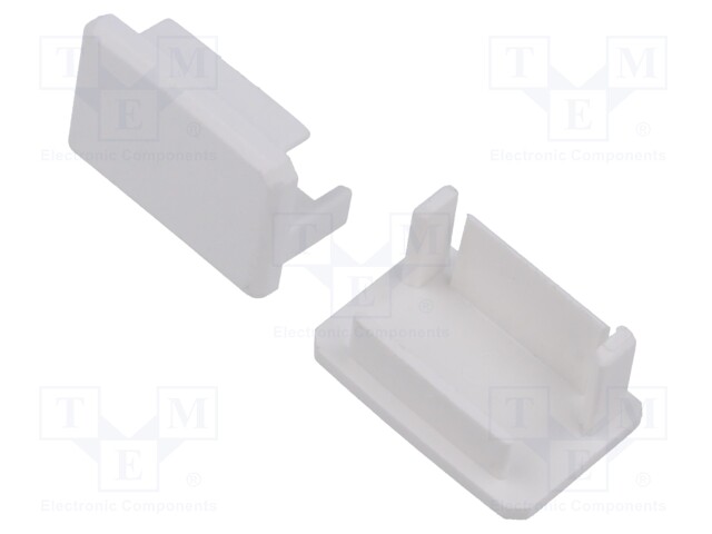 LED PROFIILIN PÄÄTYPALA - VALKOINEN - SILER - Profiilit LED nauhoille - K-C24236C10 - 1