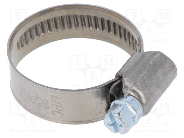 LETKUSIDE - W: 9MM - KIRISTYS: 20÷32MM - D - W2 - DIN 3017 - Metalliset nippusiteet ja kiinnityspanna - MPC-D2020 - 1