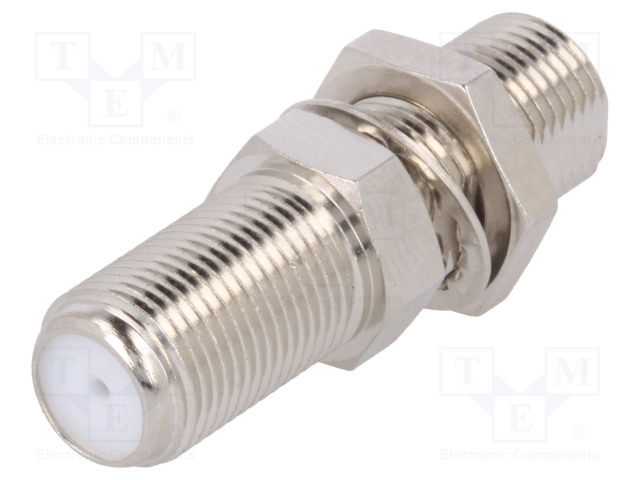 LIITIN - PANEELIASENNETTAVA,RUUVAUS-75OHM - F PISTORASIA X2 - 3GHZ - F liittimet - J01602A0000 - 1