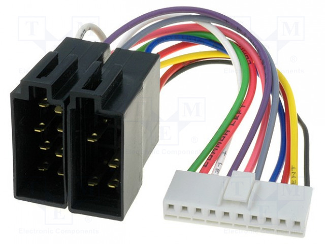 LIITIN - ISO - KENWOOD - PIN: 10 - Radiopaneelien liittimet - ZRS-90 - 1