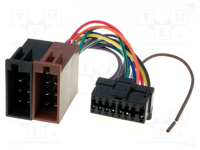 LIITIN - ISO - PIONEER - PIN: 16 - Radiopaneelien liittimet - ZRS-70 - 1