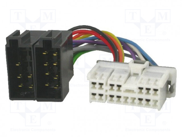 LIITIN - RADIO,ISO - HYUNDAI,KIA - PIN: 16 - Merkkikohtaiset autoradioliittimet - ZRS-120 - 1