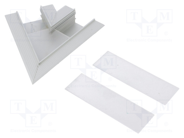 LIITIN 60° - HOPEA - ALUMIINI - ANODISOITU - VARIO30-05 - Profiilit LED nauhoille - TOP-V4720020 - 1