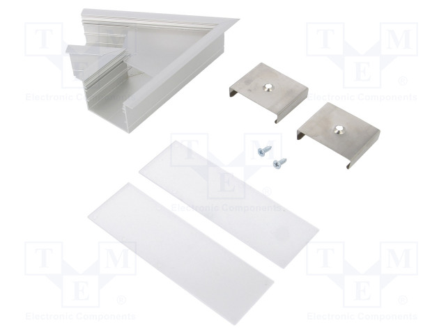 LIITIN 60° - HOPEA - ALUMIINI - ANODISOITU - VARIO30-07 - Profiilit LED nauhoille - TOP-V4780020 - 1