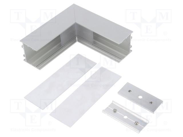 LIITIN 90° - HOPEA - ALUMIINI - ANODISOITU - VARIO30-02 - Profiilit LED nauhoille - TOP-V4680020 - 1