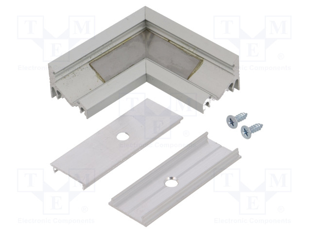 LIITIN 90° - LUONNOLLINEN - ALUMIINI - CORNER10 - Profiilit LED nauhoille - TOP-83110020 - 1