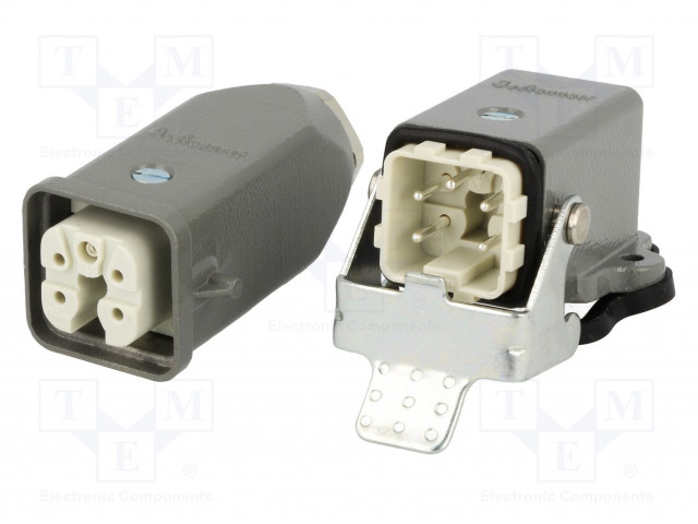 HDC LIITIN - UROS + NAARAS - GWCONNECT - PIN: 5 - 10A - 400V - 4+PE - M20 - GWconnect liittimet - MX-93603-0030 - 1