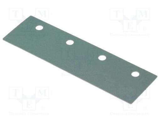 LÄMPÖÄ JOHTAVA ALUSLEVY: SILIKONINEN - 4 X TO220 - 0,4K/W - L: 60MM - Jäähdyttimien eristystarvikkeet - WS4220 - 1