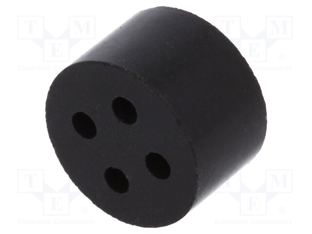 LÄPIVIENTIKAPPALEEN PANOS - 2MM - M16 - IP54 - NBR-RAAKAKUMI - AUKK.LKM: 4 - Läpivientikappaleiden tiivisteet - SKINTOP-DIX-M16420 - 1