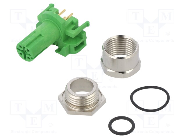 LIITIN: M12 - PISTORASIA - PIN: 4 - NAARAS - STX - IP67 - THT - PANEELIASENNETTAVA - M12 liittimet - J80120A0220 - 1