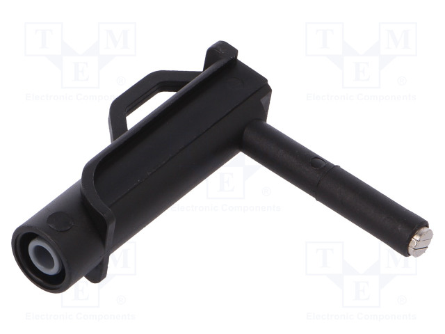 MAGNEETTIKYTKIMEN HATTU 4A - MUSTA - PISTORASIAN KOKO: 4MM - 90° KULMA - Mittapäät - POM-73106-0 - 1