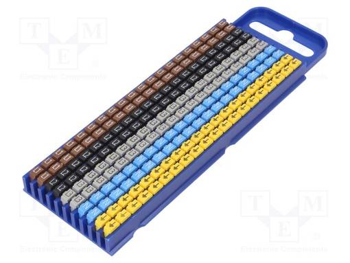 MERKIT - MERKINTÄ: L1,L2,L3,N,MAADOITUS - 2,8÷3,8MM - POLYAMIDI - Kaapeleiden merkintä - WIC2-561-02300 - 1