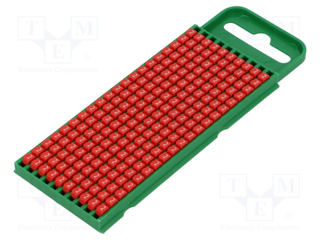 MERKIT - MERKINTÄ: 2 - 0,8÷2,2MM - POLYAMIDI - PUNAINEN - -40÷85°C - WIC - Kaapeleiden merkintä - WIC0-2-PA66-RD1000 - 1