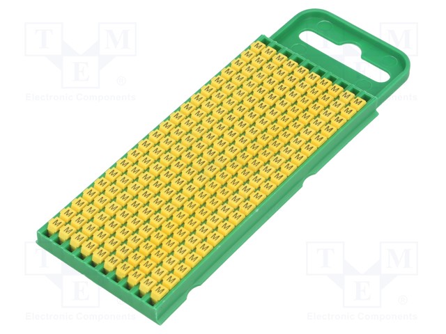 MERKIT - MERKINTÄ: M - 0,8÷2,2MM - POLYAMIDI - KELTAINEN - -40÷85°C - Kaapeleiden merkintä - WIC0-M-PA66-YE1000 - 1