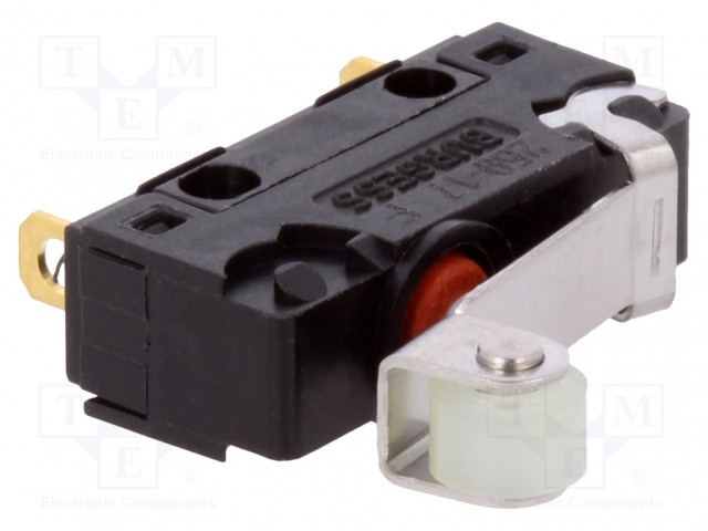 MIKROKYTKIN SNAP ACTION - 5A/250VAC - RULLAVIVUN KANSSA - SPST-NC - SANP ACTION mikrokytkimet - V4NCST7C2-AR10 - 1