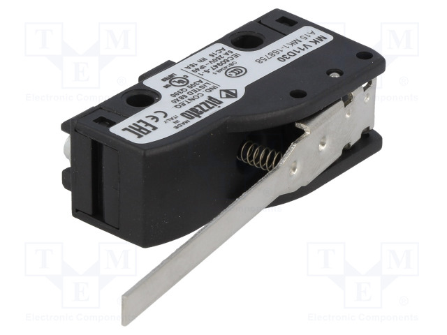 MIKROKYTKIN SNAP ACTION - 6A/250VAC - 5A/24VDC - VIVUN KANSSA - SPDT - SANP ACTION mikrokytkimet - MKV11D30 - 1