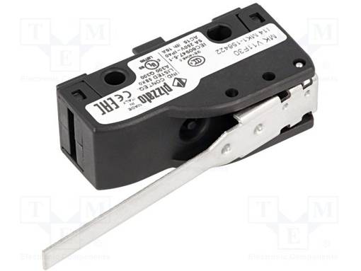 MIKROKYTKIN SNAP ACTION - 6A/250VAC - 5A/24VDC - VIVUN KANSSA - SPDT - SANP ACTION mikrokytkimet - MKV11F30 - 1