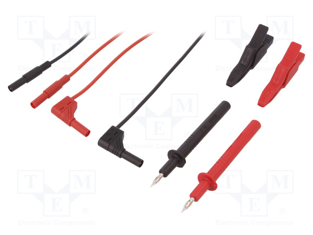 MITTAUSJOHDOT - MUSTA JA PUNAINEN - 972340001 - Mittausjohdot - MMS2020 - 1