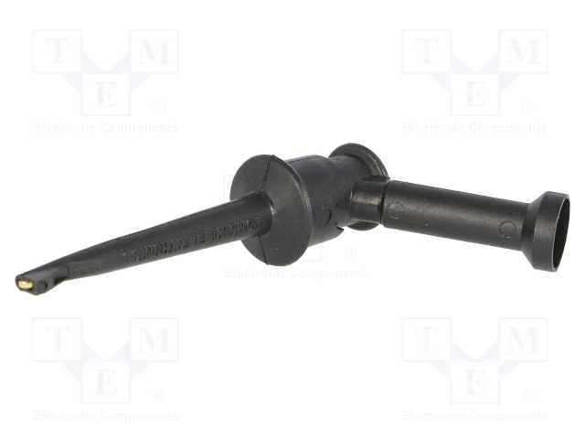 MITTAUSKOUKKU - 5A - 60VDC - MUSTA - 4MM - Testauskoukut - POM-4723-0 - 1