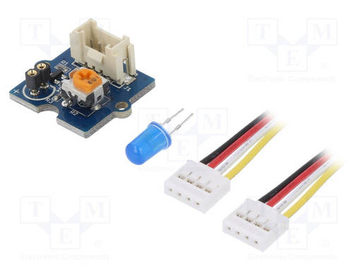 LED - MODUULI - GROVE - LED DIODI SININEN 5 MM - 3,3÷5VDC - RUUVATTU - Laajennuslevyt - SEEED-104030010 - 1