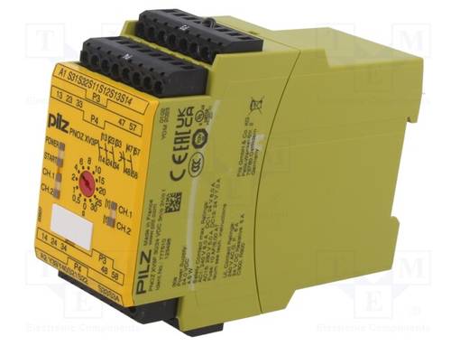 AUTOMATION MODULE: SAFETY RELAY - USUP: 24VDC - IN: 6 - OUT: 5 - IP40 - Turvakytkimet - säätömoduulit - PZ-777510 - 1