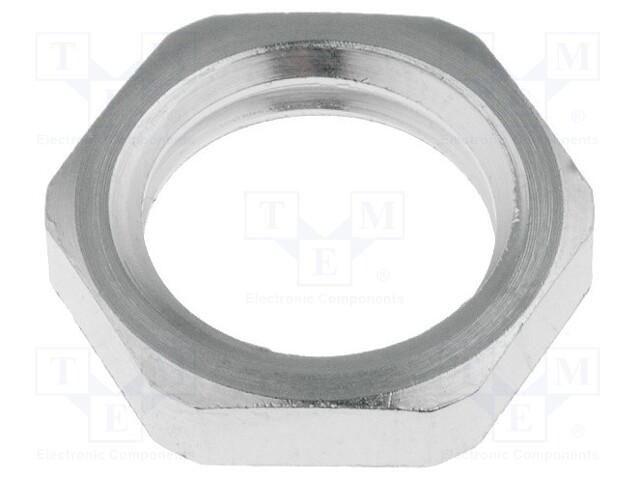 MUTTERI - M12 - MESSINKI - PAKS.: 3MM - AVAIN: 15MM - KIERRE: METRINEN - Läpivientikappaleiden mutterit - LP-52103000 - 1