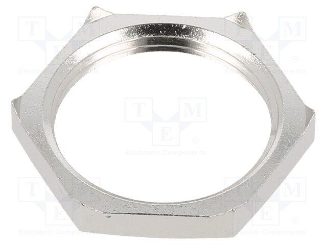 MUTTERI - VARUSTETTU MAADOITUKSELLA - PG16 - MESSINKI - 26MM - Läpivientikappaleiden mutterit - LP-52103240 - 1