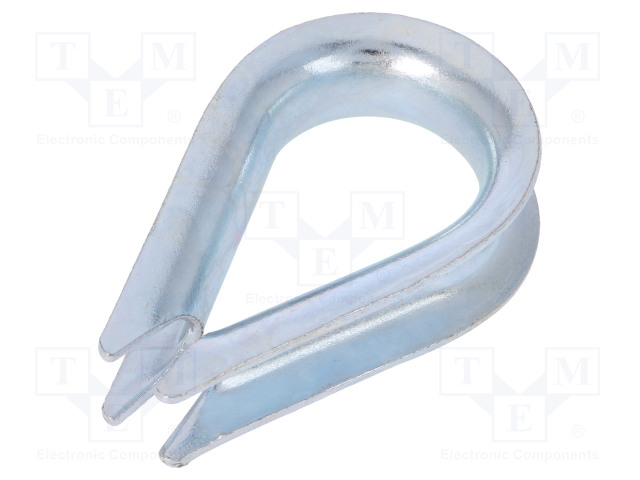 NARUN PÄÄTEKAPPALE - TERÄS - KÖYSILLE - ØKÖYDEN: 10MM - SINKKI - Köysitarvikkeet ja vaijeritarvikkeet - D-KU10 - 1