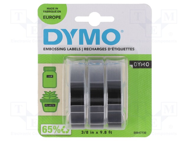 NAUHA - 9MM - 3M - MUSTA - Tarratulostimet ja merkitsijät - DYMO.S0847730 - 1