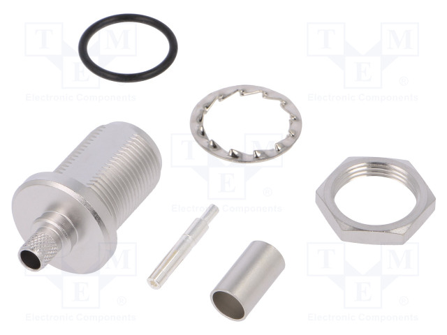 LIITIN: N - N LIITINAARAS - SUORA - PURISTUS - PANEELIASENNETTAVA - PTFE - N liittimet - J01021B0180 - 1