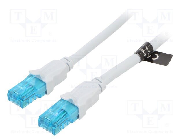 PATCH KAAPELI - U/UTP - CAT: 5E - RJ45-PISTOKE,MOLEMMIN PUOLIN - CCA - RJ45 Ethernet kaapelit - VAP-A10-S2000 - 1
