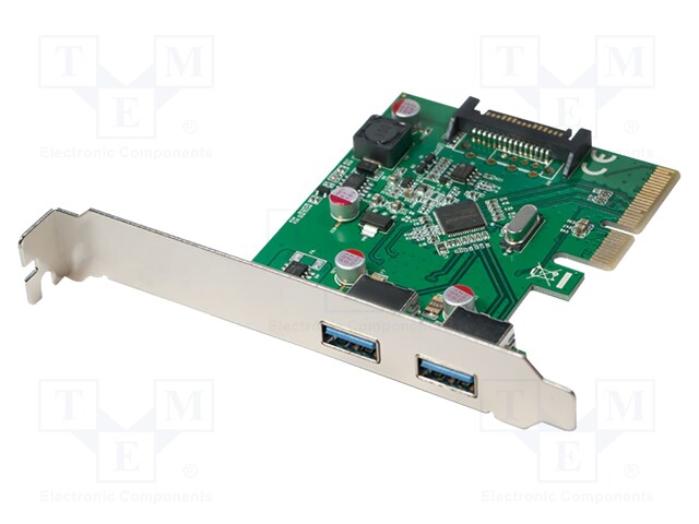 PC-KORTTI: PCIE - USB A-PISTORASIA X2 - USB 3.0 - Tietokonetarvikkeet - muut - PC0080 - 1