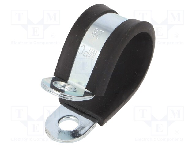 PIDIKE - ØNIPUN : 28MM - W: 20MM - TERÄS-SUOJAMATERIAALI: EPDM - DL - W1 - Metalliset nippusiteet ja kiinnityspanna - MPC-LKD12820 - 1