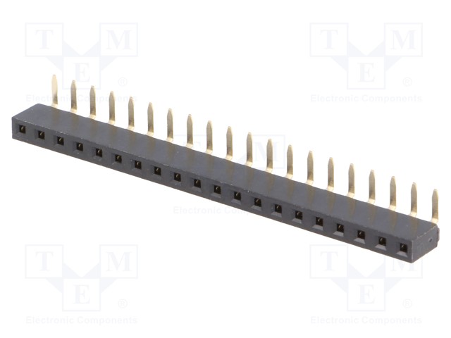 PIIKKIRIMALIITIN - N LIITINAARAS - PIN: 20 - THT - 90° KULMA - 3A - Piikkirimaliittimet - ZL306-20 - 1