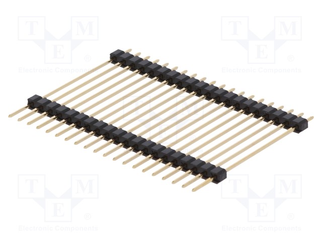 PIIKKIRIMALIITIN - PIN-LIITIN - UROS - PIN: 20 - THT - SUORA - 3A - 2,54MM - 1X20 - Piikkirimaliittimet - ZL2038-20 - 1