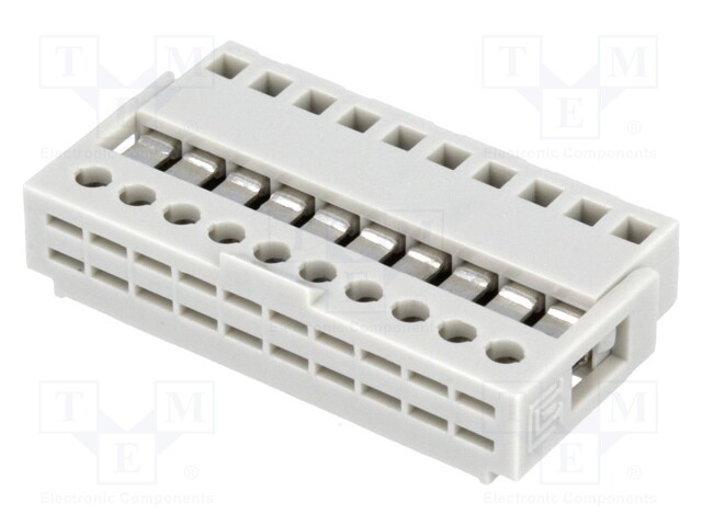 LIITIN: IDC - PISTOKE - NAARAS - PIN: 10 - IDC - THT - 2,54MM - 1X10 - 2,54MM - IDC liittimet - N1610 - 1