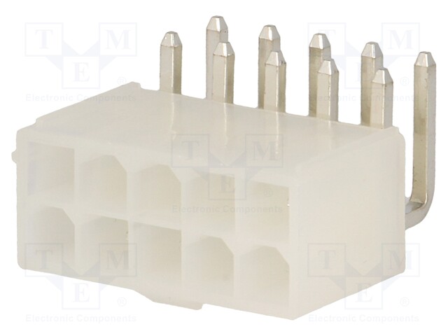 LIITIN: JOHTO-LEVY - PISTORASIA - UROS - PIN: 10 - N42G - 600V - 9A - THT - Signaaliliittimet rasteri 4,20mm - N42GK-10 - 1