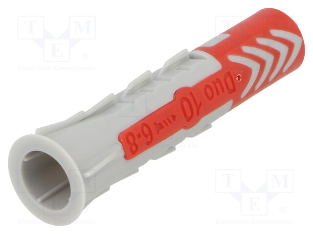PLASTIC ANCHOR - WITHOUT SCREW - 10X50 - DUOPOWER - 50PCS - 10MM - Ruuvit - muut - FISCHER-555010 - 1