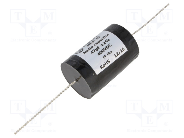 POLYPROPYLEENIKONDENSAATTORI - 47UF - 400VDC - ±2% - Ø42,2X67MM - Kondensaattorit MKP - MKP13-47U400 - 1