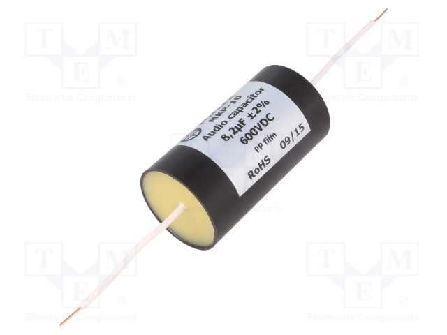 POLYPROPYLEENIKONDENSAATTORI - 8,2UF - 600VDC - ±2% - Ø35X65MM - Kondensaattorit MKP - MKP10-8.2U600 - 1