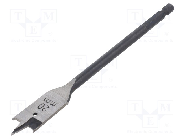 PORANTERÄ - PUUHUN - Ø: 20MM - L: 160MM - VARSI: E6,3MM - 1/4" - Puuporanterät - MTB.627319000 - 1