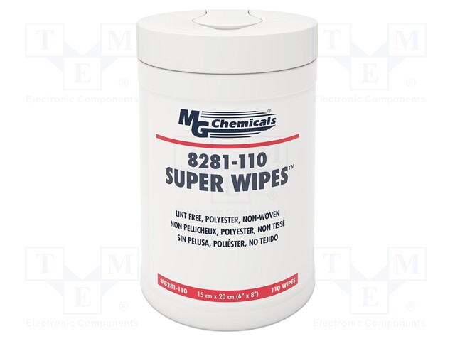 PUHDISTIN: RÄTTI - KUIVAT - 110KPL - 150X200MM - 80G/M2 - -20÷27°C - Työturvallisuus ja -terveys - MGCH-8281-110 - 1