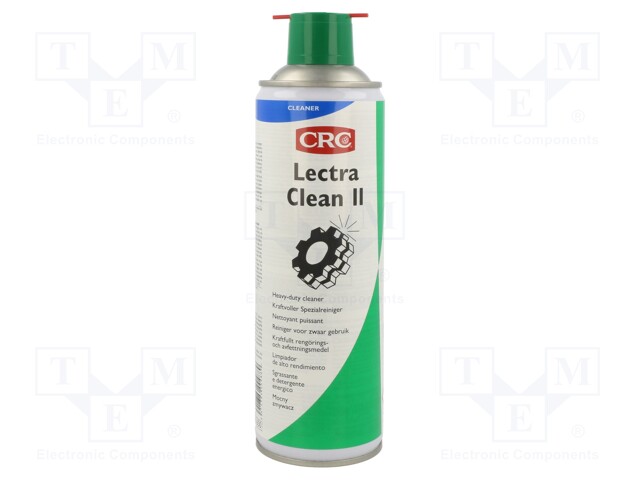 PUHDISTUSAINE - LECTRA CLEAN2 - 500ML - AEROSOLI - PURKKI - VÄRITÖN - Puhdistuskemikaalit ja aerosolit - CRC-LCII500 - 1